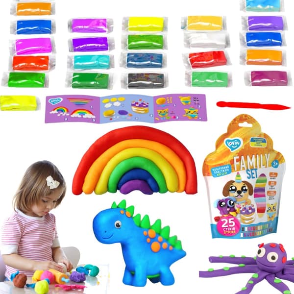 Creative Set Plasticine Deg Färgad Plasticine Kniv 70159
