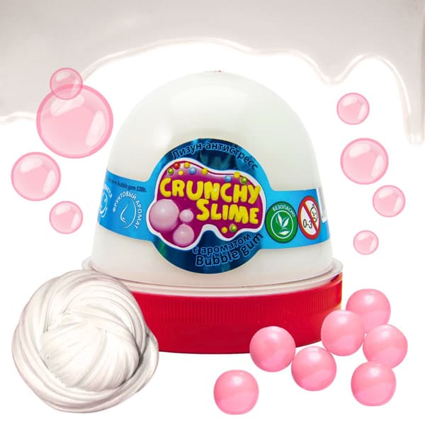 Crunchy Slime Doftande Anti-Stress Sensory Mass Bubble Gum 120g 80090