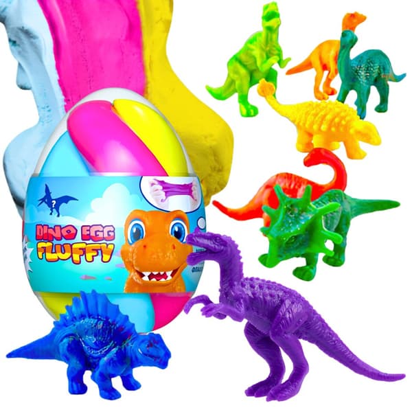 Dinosaurieägg slemfigur Skum Sensorisk antistressmassa 140 g 80091