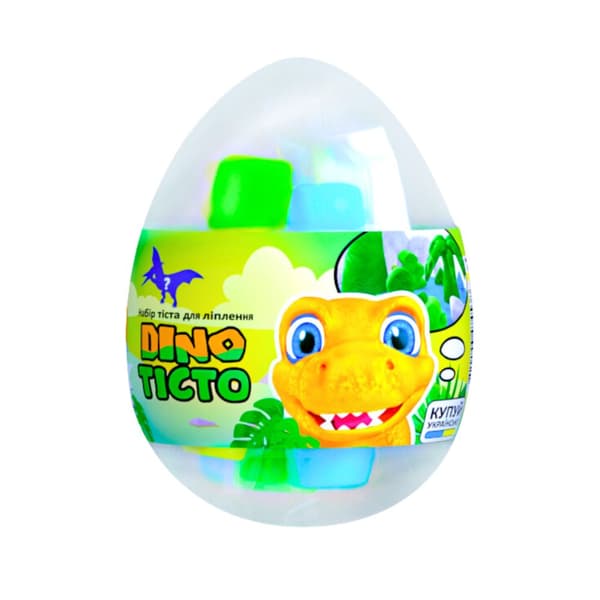 Dinosaurieägg Figur Skum Lätt Fluffig Plasticine 4 Färger 41121