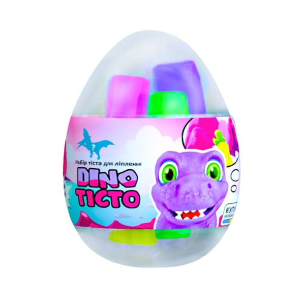 Dinosaurieägg Figur Skum Lätt Fluffig Plasticine 4 Färger 41121