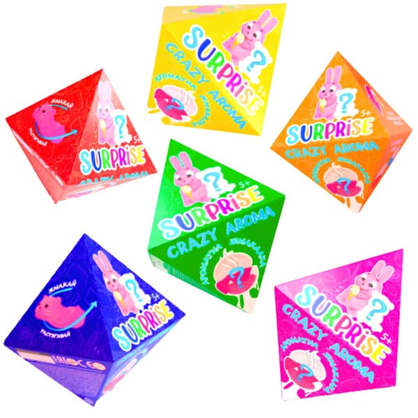 Pyramid with Surprise Slime Slime Soft Animal tuoksuilla 55ml 80122