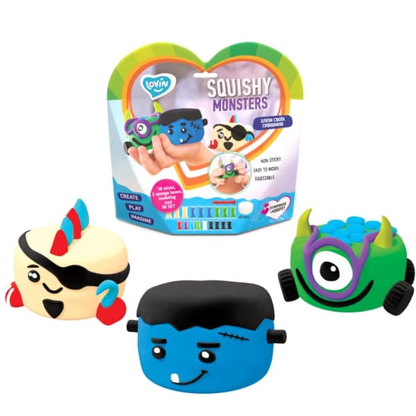 Creative Set 3 Figurer Creatures Clay Plasticine Plasticine 70130