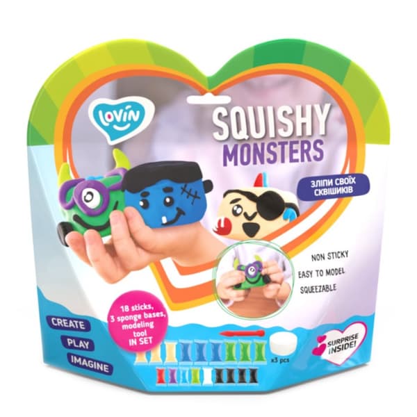 Creative Set 3 Figurer Creatures Clay Plasticine Plasticine 70130