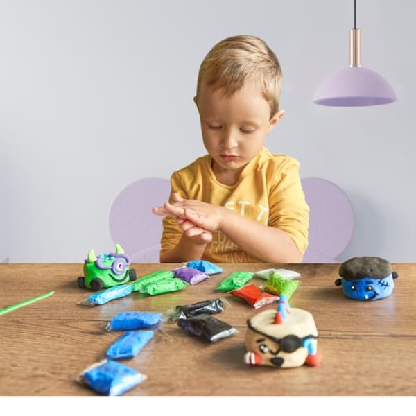 Creative Set 3 Figurer Creatures Clay Plasticine Plasticine 70130
