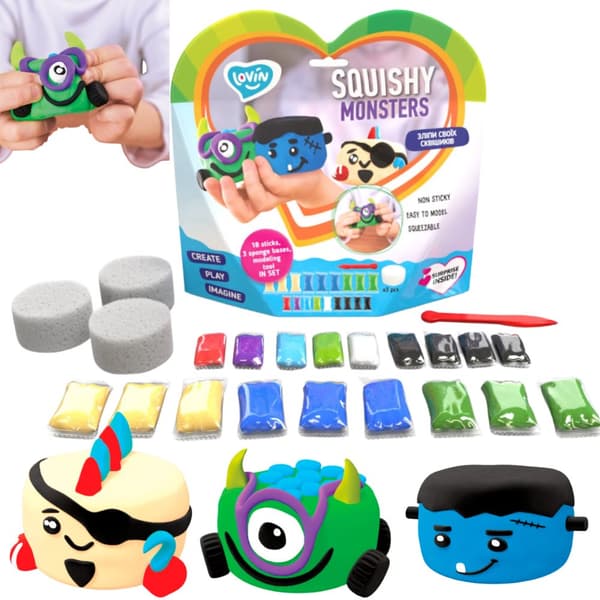 Creative Set 3 Figurer Creatures Clay Plasticine Plasticine 70130