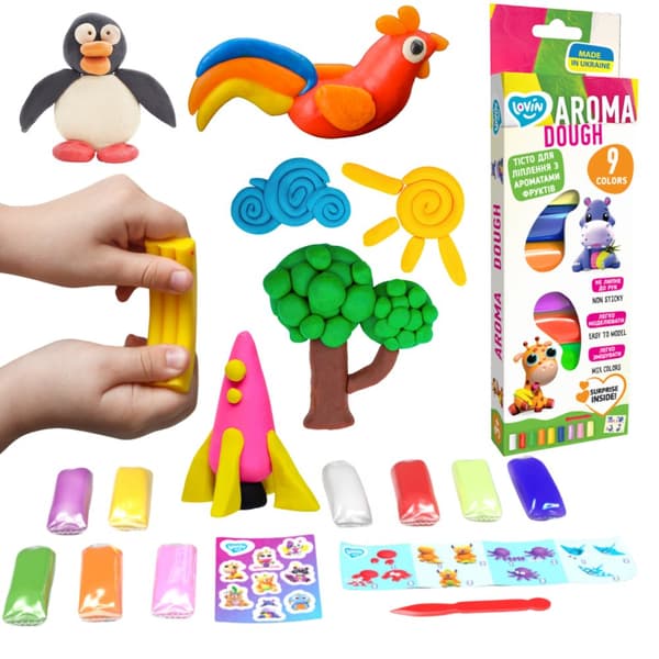 Plasticine, Plasticine, Deg, Färgad Deg, Modellering, 9 Färg 41181