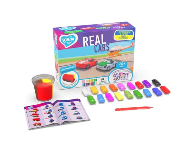 Creative Set Plasticine Dough Cars Tredimensionella formar 41191