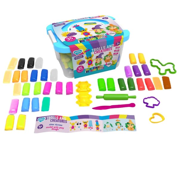 Trolls Creatures Plasticine Modeling Clay Forms 41220