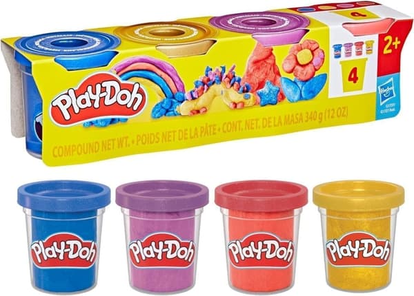 Play-Doh 4 pack - Metallic