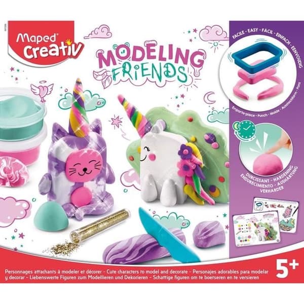 Modelleringsset - MAPED - Modeling Friends "Magical" - Rosa - Barn - Från 5 år