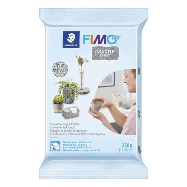 FIMOair modelllera med graniteffekt - FIMO - Självhärdande - Lätt att arbeta - Klibbar inte på fingrarna