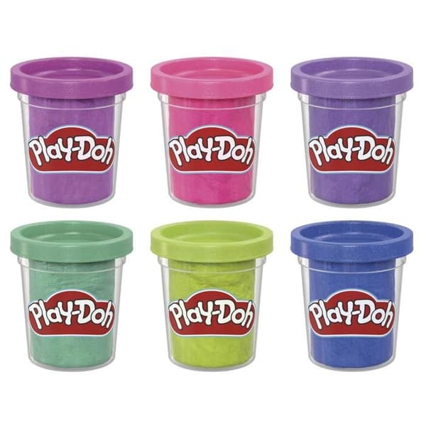 Modellera - PLAYDOH - Legan - Glitter - Färgglad och glittrig - 3 år och äldre