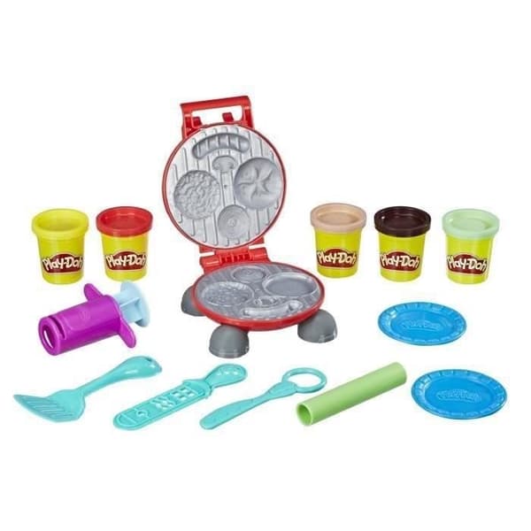 Play-Doh Burger Party, Playdoh Kitchen modelllera set, Tillbehör för att skapa hamburgare och korv, från 3 år och uppåt