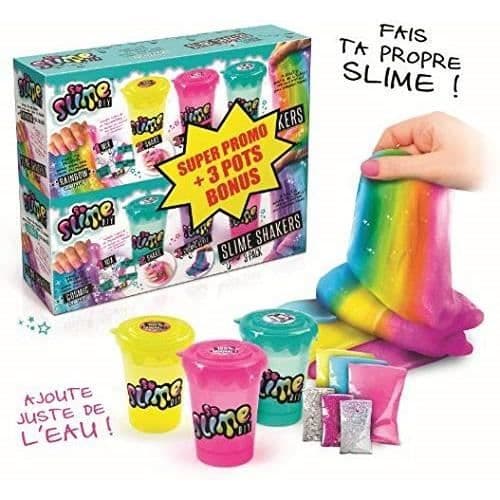 CANAL TOYS - SO SLIME DIY - Paket med 6 Slime Shakers - Cosmic & Rainbow - Skapa dina egna slimes!