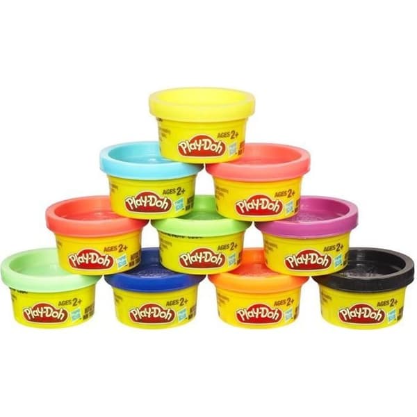 PLAY-DOH Modeling Clay - Party Tube Colors - 10 krukor à 28g vardera