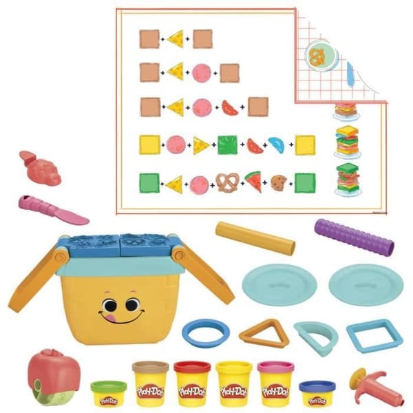 Play-Doh, Shapes Picknick, Plasticineleksaker för förskolor