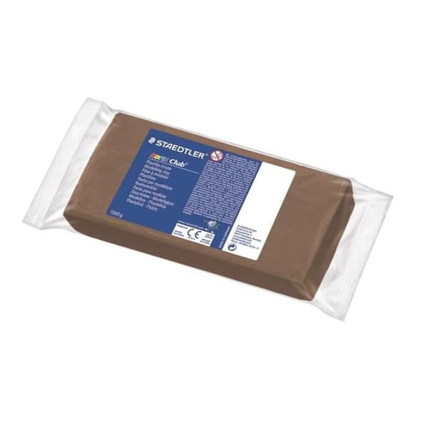STAEDTLER modelllera - 1000g - Brun färg - EN 71 standard