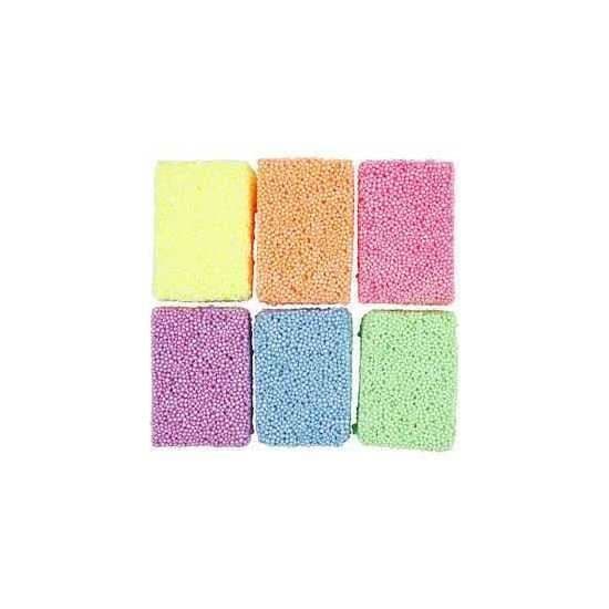 Mjukt skum, blandade färger, 6x10gr