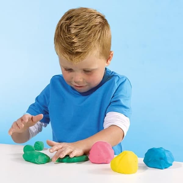SES CREATIVE modelleringslera kit med Eco-träverktyg - 3 färger - För barn från 3 månader