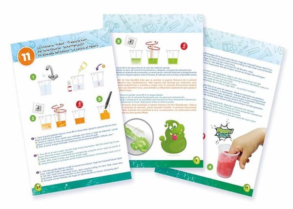 BUKI Mega slime kit - BUKI FRANCE - Slime box för att skapa säkra klibbiga blandningar - 15 aktiviteter