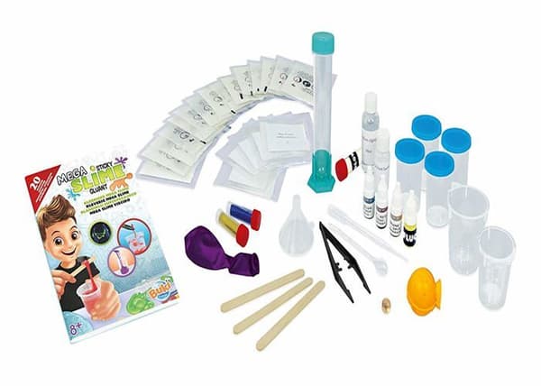 BUKI Mega slime kit - BUKI FRANCE - Slime box för att skapa säkra klibbiga blandningar - 15 aktiviteter
