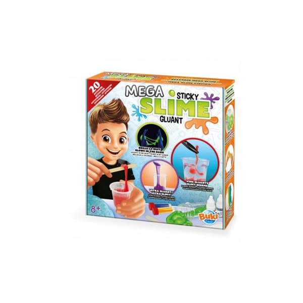 BUKI Mega slime kit - BUKI FRANCE - Slime box för att skapa säkra klibbiga blandningar - 15 aktiviteter