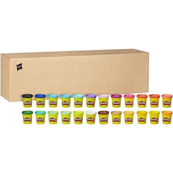 Play-Doh modelllera - Box med 24 krukor - 84g - från 2 år