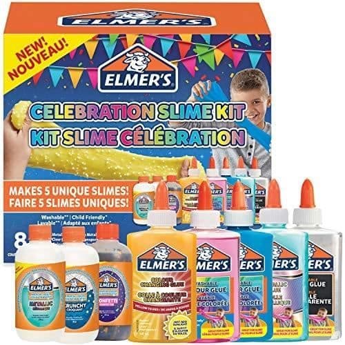 ELMER'S CELEBRATION SLIME KIT | MAGIC LIQUID ACTIVATOR OF SLIME AND