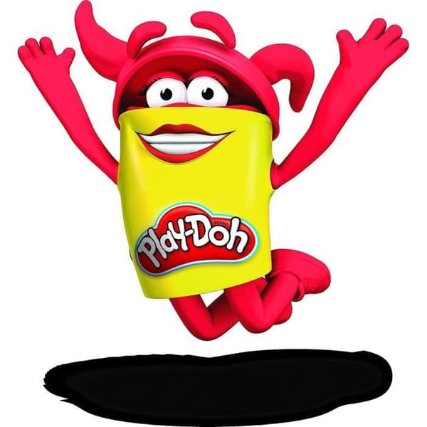 PLAY-DOH modelllera - 12 burkar à 112g, röd färg