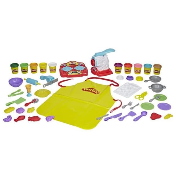 PLAY-DOH - Le Petit Traiteur - Modelllera med kökstillbehör och fräsande ljud