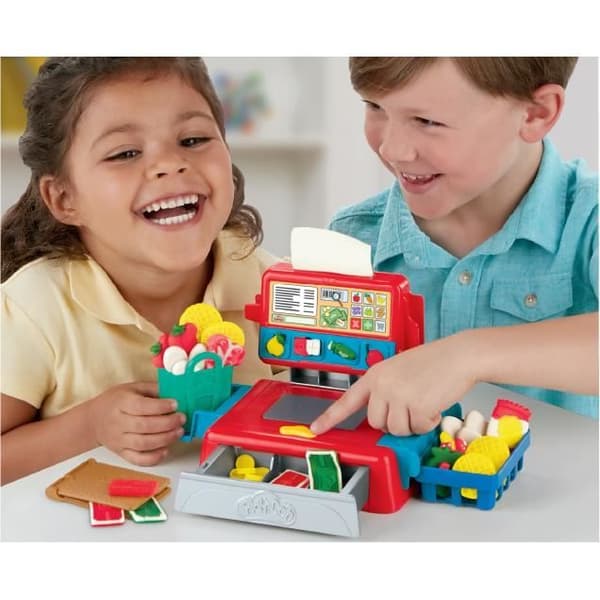 PLAY-DOH Kassaapparat - med 4 krukor giftfri modelllera - Klassikerna