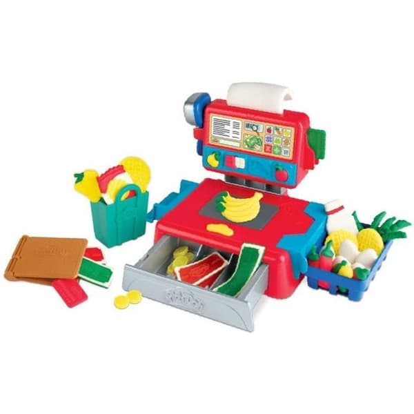 PLAY-DOH Kassaapparat - med 4 krukor giftfri modelllera - Klassikerna