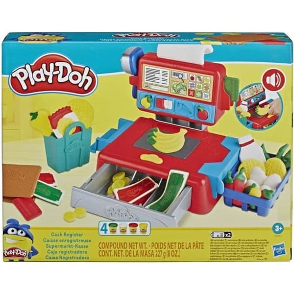 PLAY-DOH Kassaapparat - med 4 krukor giftfri modelllera - Klassikerna