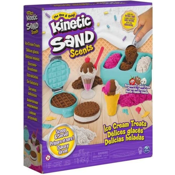Kinetic Sand Scented Frozen Delights Box - 454g - Leksak 3 år gammal - KINETIC SAND