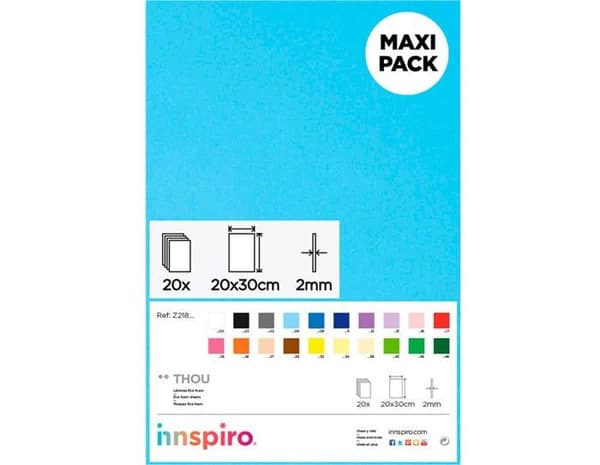 Innspiro Modeling Dough Set - Z21806 - EVA Rubber, Sky Blue, Medium