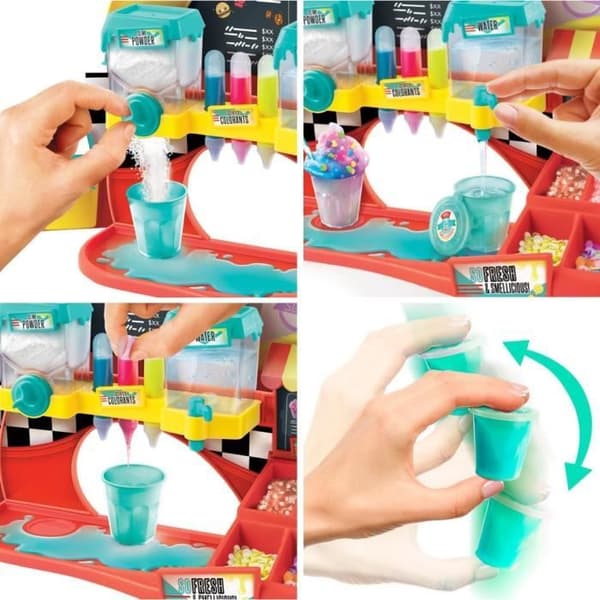 Snabbmatsdoftande slime factory - CANAL TOYS - Slimelicious Factory - 16 färgade och doftande slimes