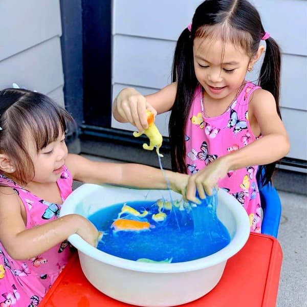 Leksak med modellera Zimpli kids - 5224 - Gelli Slime Lekklibb Blå Gör vatten till klibbig slime aktivitetsleksak, Leksaker
