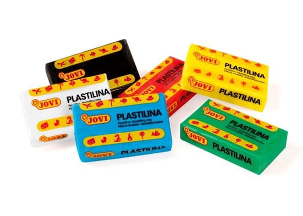 Jovi - P70/24B - Modelleraff - Set med 24 pastiller om 50 gram, grundläggande assorterade färger, glutenfria