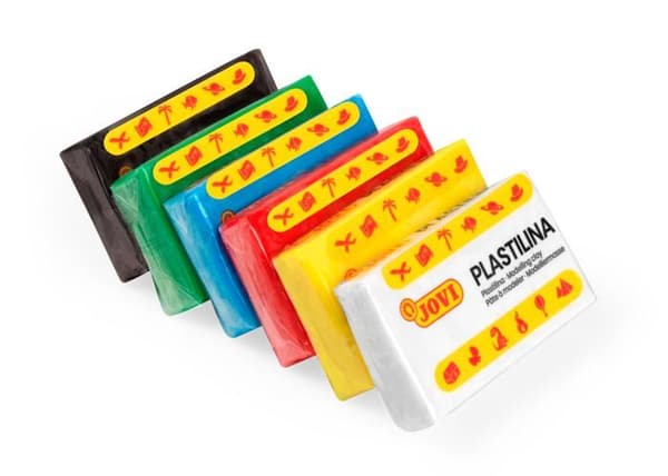 Jovi - P70/24B - Modelleraff - Set med 24 pastiller om 50 gram, grundläggande assorterade färger, glutenfria