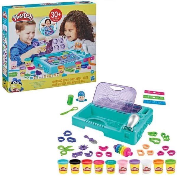 Play-Doh - Kreativ studio med mer än 30 verktyg och 10 krukor modelllera - Klassikerna