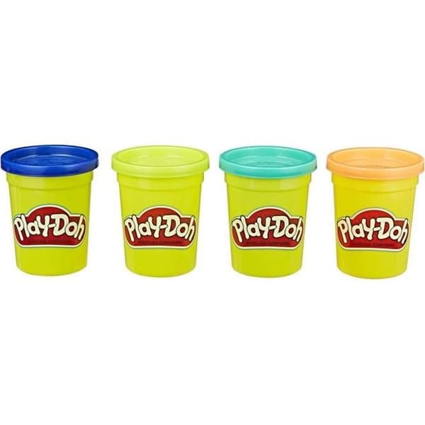 Play-Doh Modeling Compound - Förpackning med 4 intensiva färger för barn - 112 g