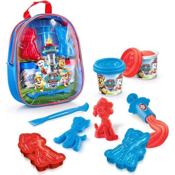 Paw Patrol-ryggsäck fylld med modelllera och tillbehör - Creative Leisure - Canal Toys