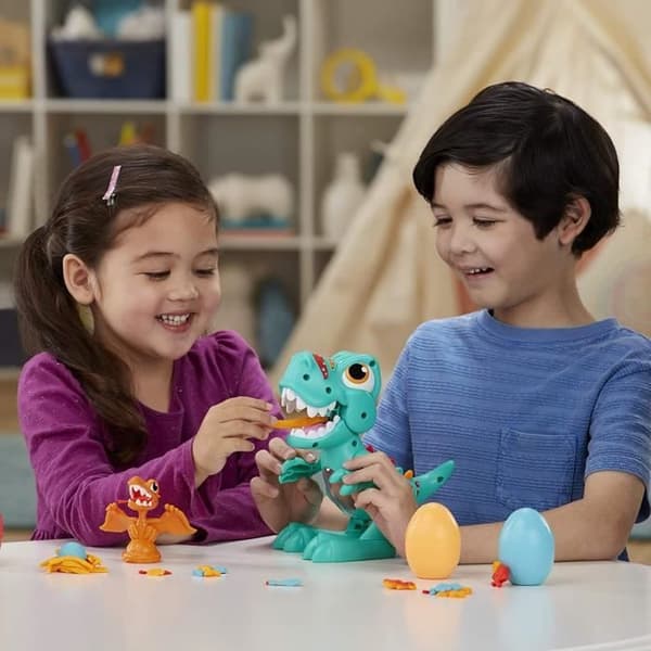 Play-Doh Dino Crew Dino Crunch Toy med dinosaurieljud och 3 Playdough-ägg - från 3 år och uppåt