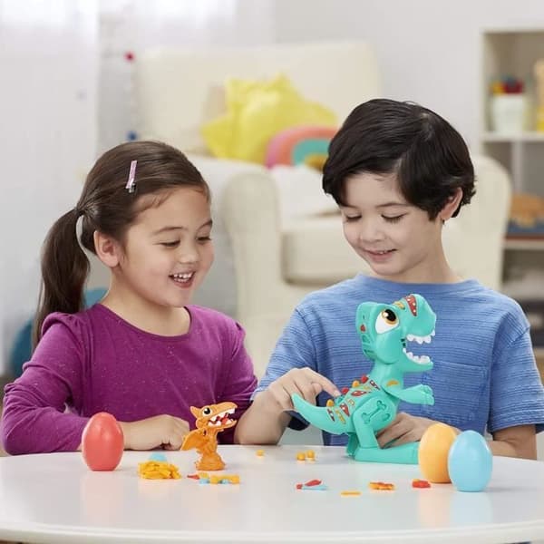 Play-Doh Dino Crew Dino Crunch Toy med dinosaurieljud och 3 Playdough-ägg - från 3 år och uppåt