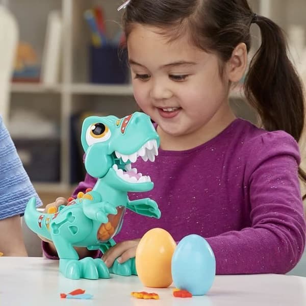 Play-Doh Dino Crew Dino Crunch Toy med dinosaurieljud och 3 Playdough-ägg - från 3 år och uppåt