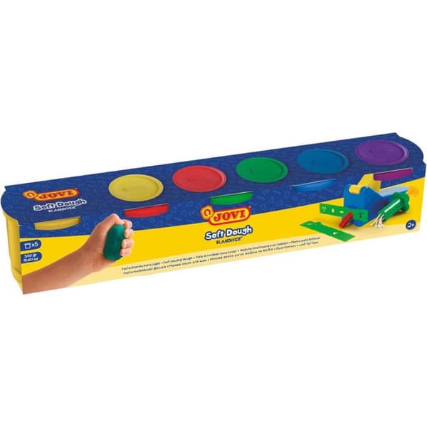 Modellera - Mjuk textur - Barn - Från 2 år - 10 burkar - Jovi