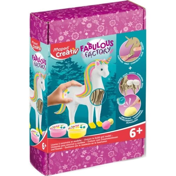 Modelleringsspel - MAPED - Unicorn - Komplett boxset - För tjejer från 6 år och uppåt