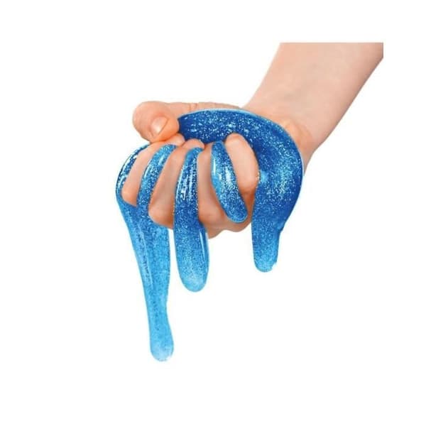 ELMER'S Mini Slime Making Kit, 1 flaska genomskinligt lim, 2 blå och gröna glitterlimpennor, 1 flaska magisk vätska