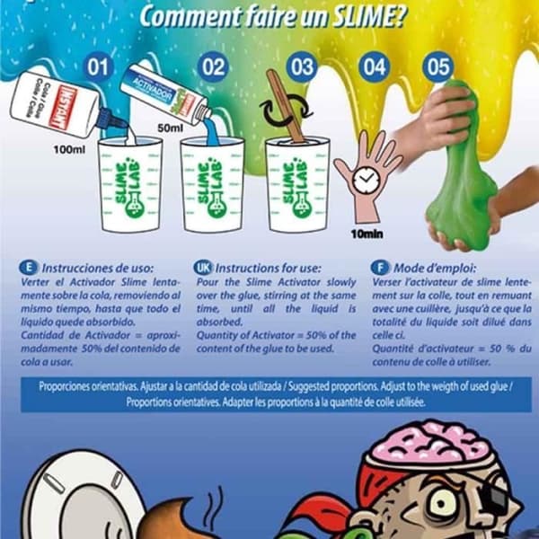 Mini Kit to Make Slime - Färgat tema - Omedelbar - 18971 TU